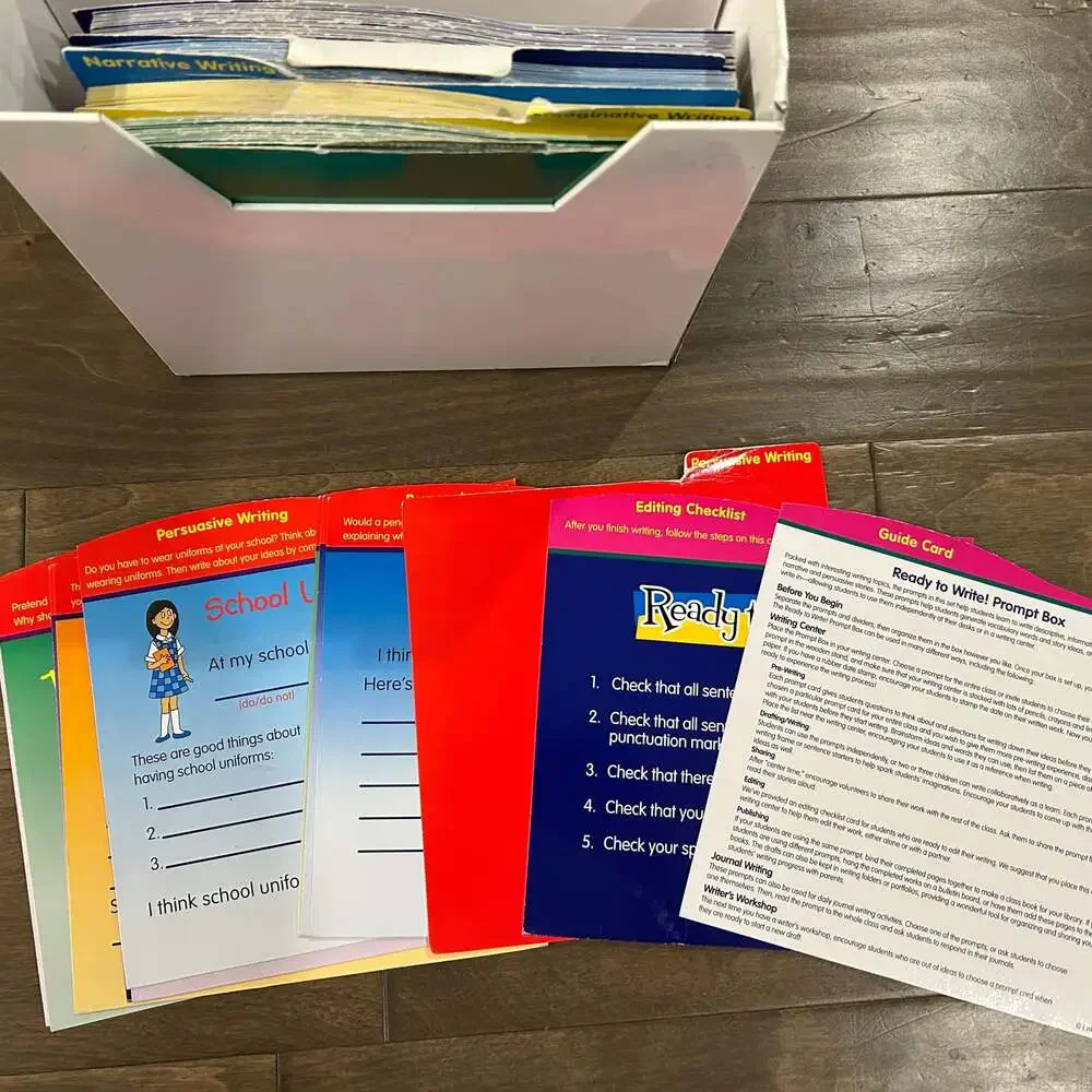 Ready-to-write Prompt Box for Grades K-1,‎ Cards, Checklist & Teacher Guide